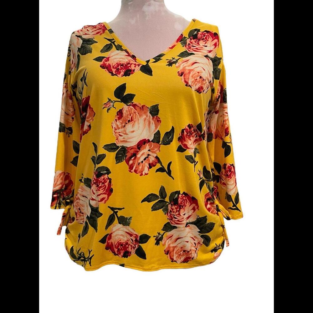 V-Neck Floral Top